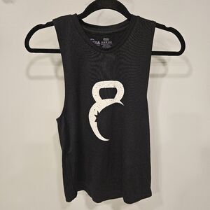 ZYIA  Active Women's Kettle Moon Sleeveless Top Black XS